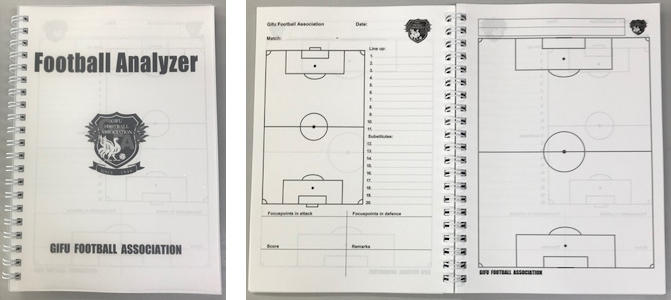 フットボールアナライザー 分析ノート を販売します 技術委員会 岐阜県サッカー協会